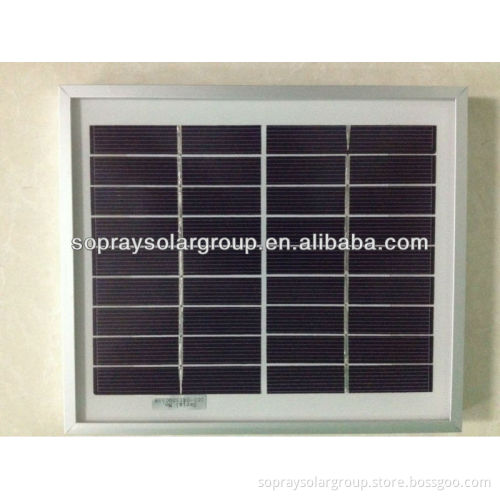 high quality 9v 3w small solar panel with aluminum frame